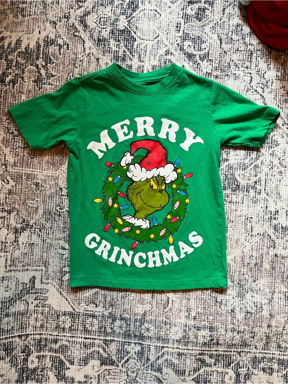 Merry Grinchmas Green Kids T-Shirt
